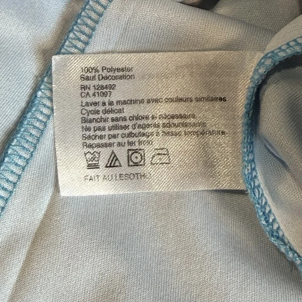 Greg Norman Play Dry Women's Sleeveless Golf Polo Shirt Blue Teal Size Large